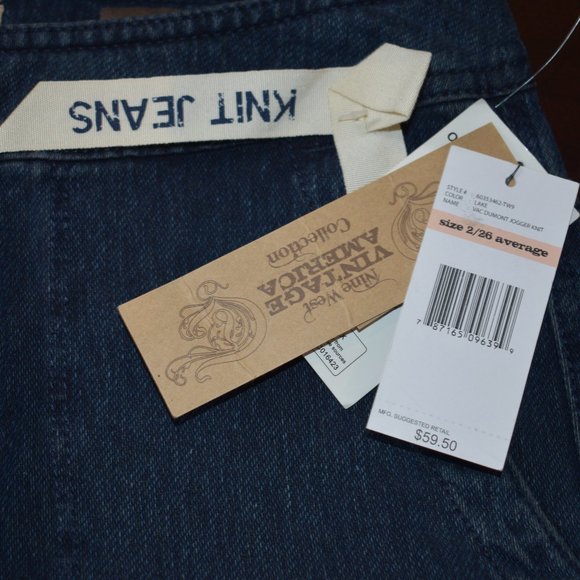 Nine West Vac Dumont Jogger Knit Jeans Size 26 - Picture 9 of 10